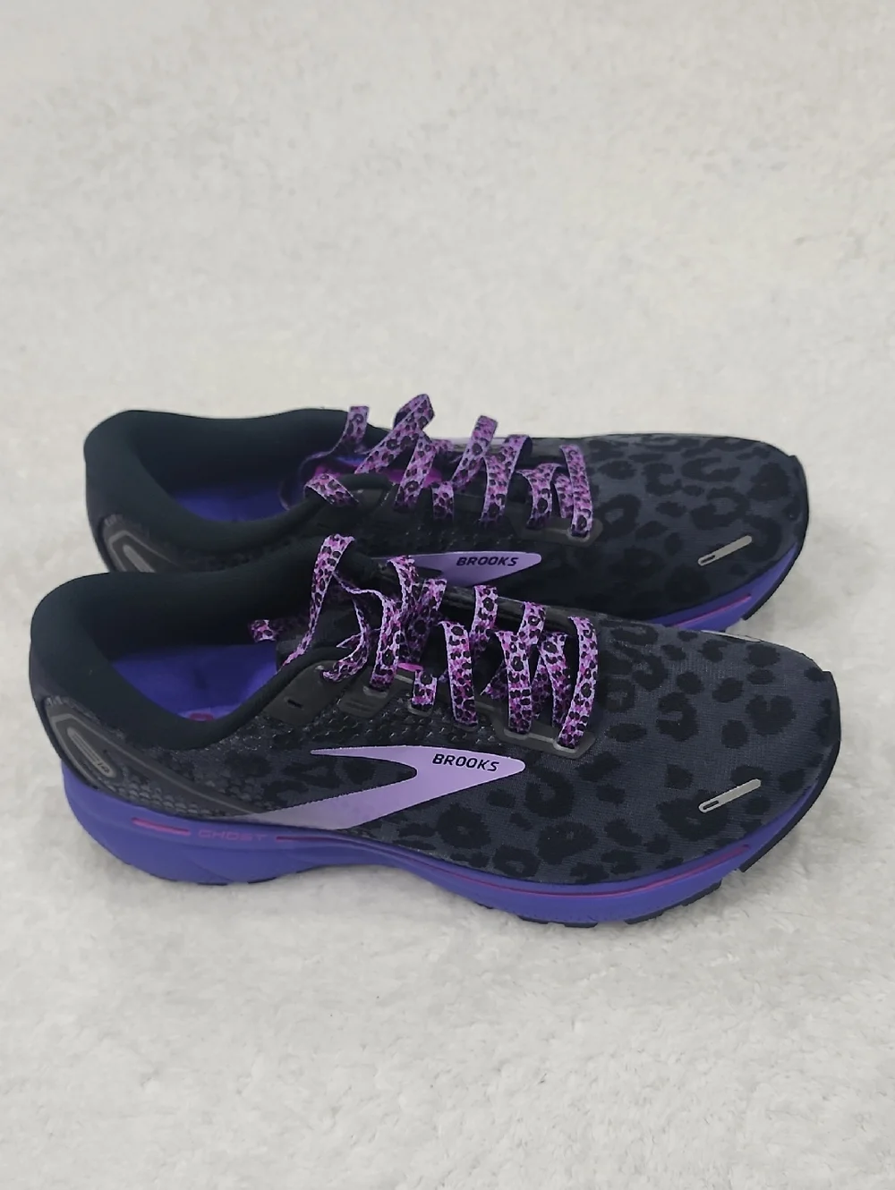 Brooks Ghost 14 Electric Cheetah Leopard Sneakers EUC - Picture 2 of 11